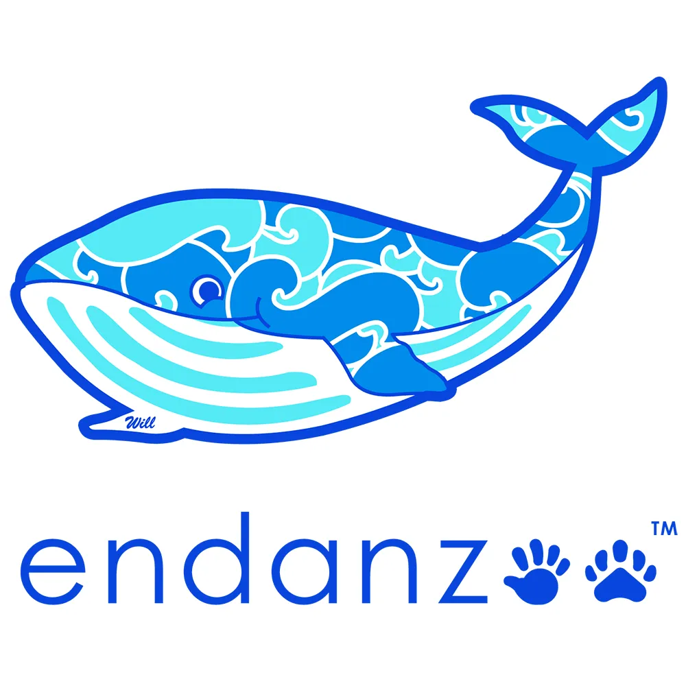 Endanzoo Organic Baby Bodysuit - Whale Making Waves