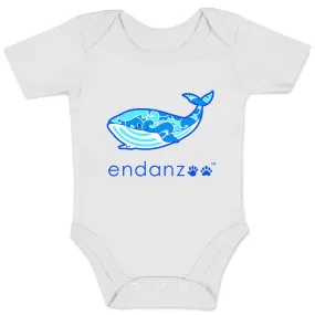 Endanzoo Organic Baby Bodysuit - Whale Making Waves