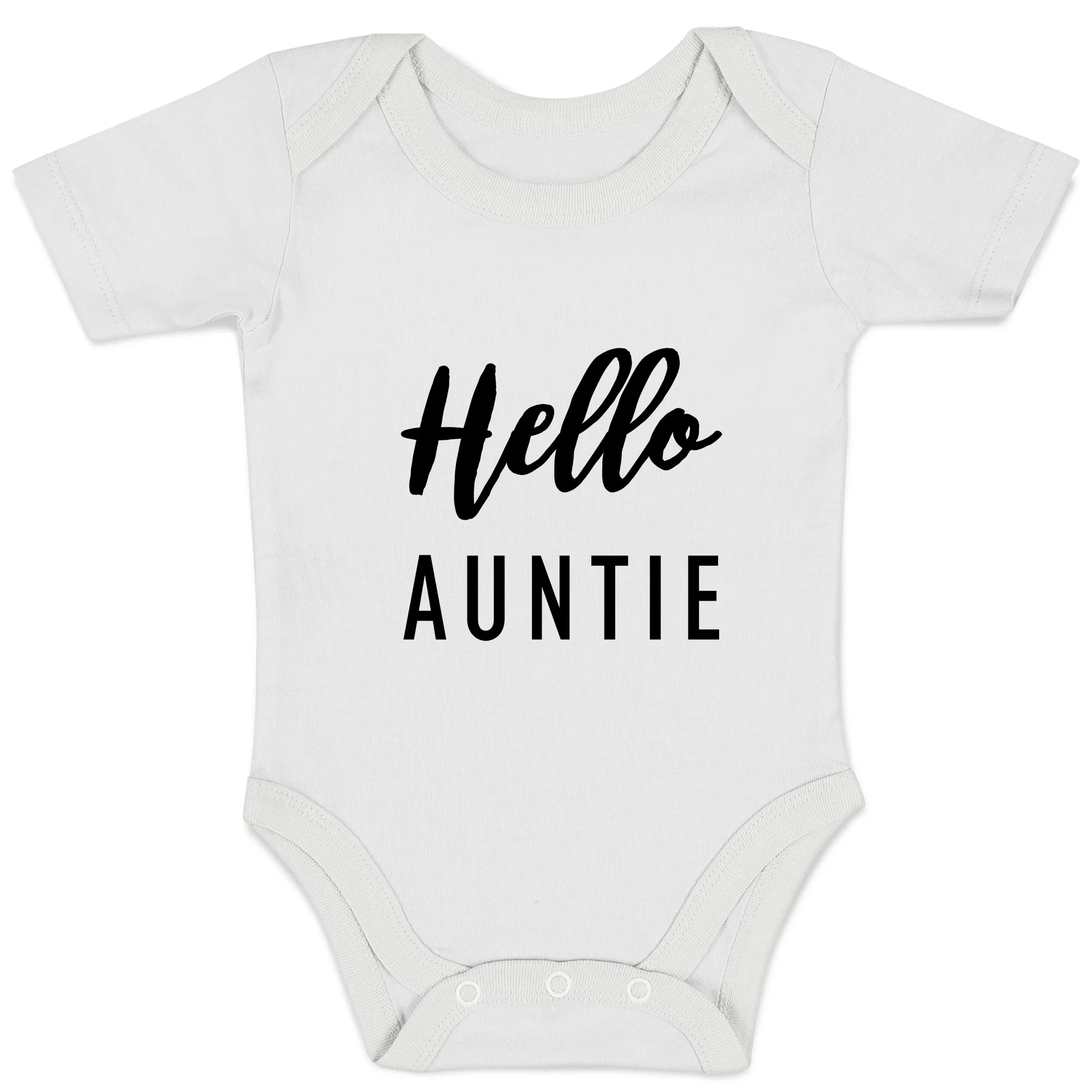 Endanzoo Pregnancy Announcement Baby Reveal Organic Baby Bodysuit - Hello Auntie