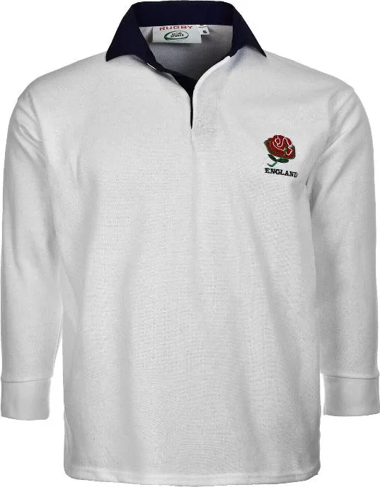 England Rugby Men's Long Sleeve Sports Jersey