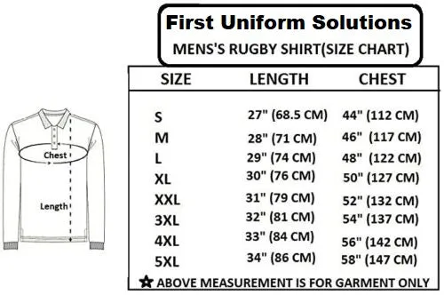 England Rugby Men's Long Sleeve Sports Jersey