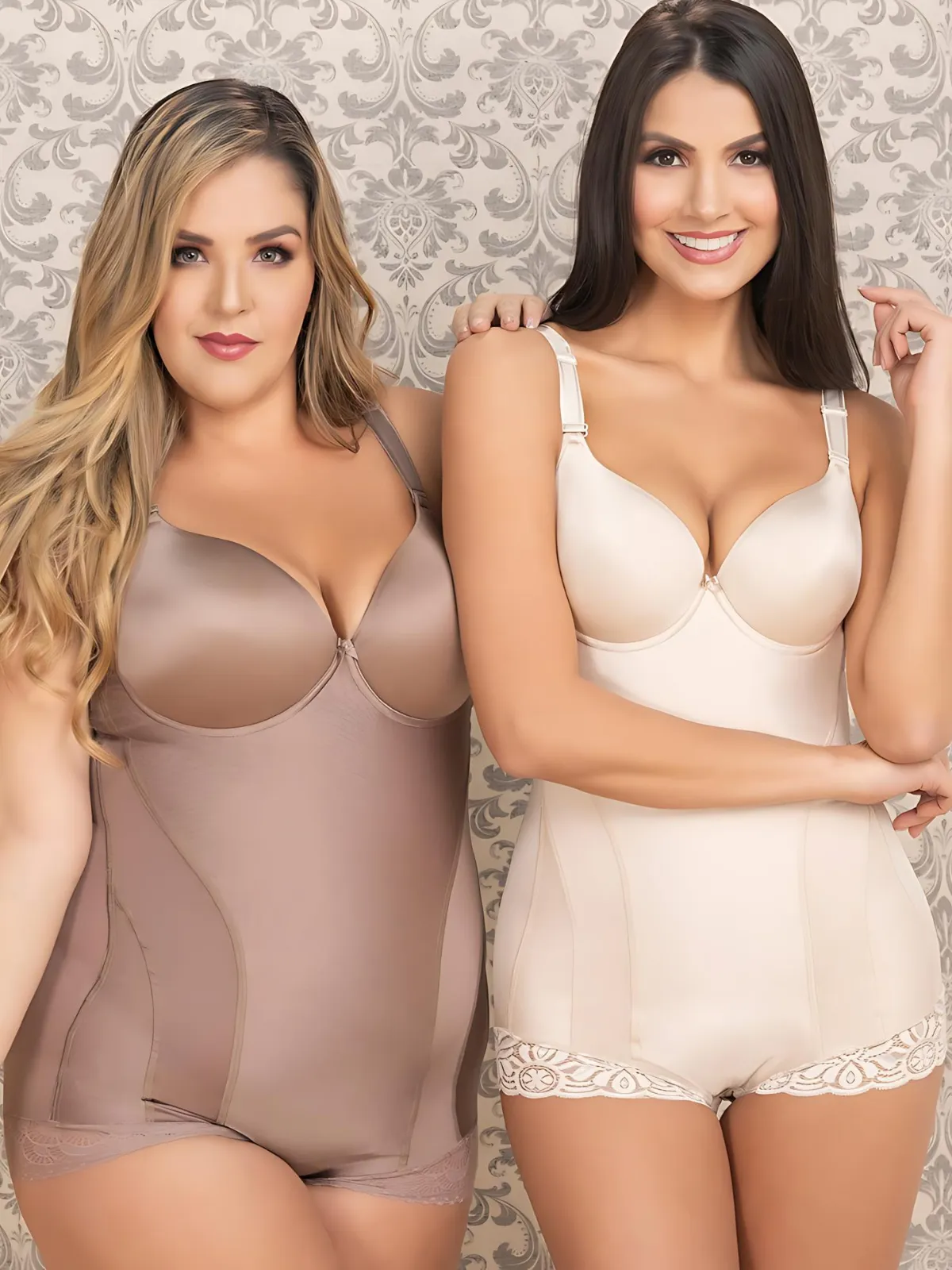 Firm Compression Body Shaper with Contouring Bra and Hook & Eye Closure | Targeted Support | Made in Colombia