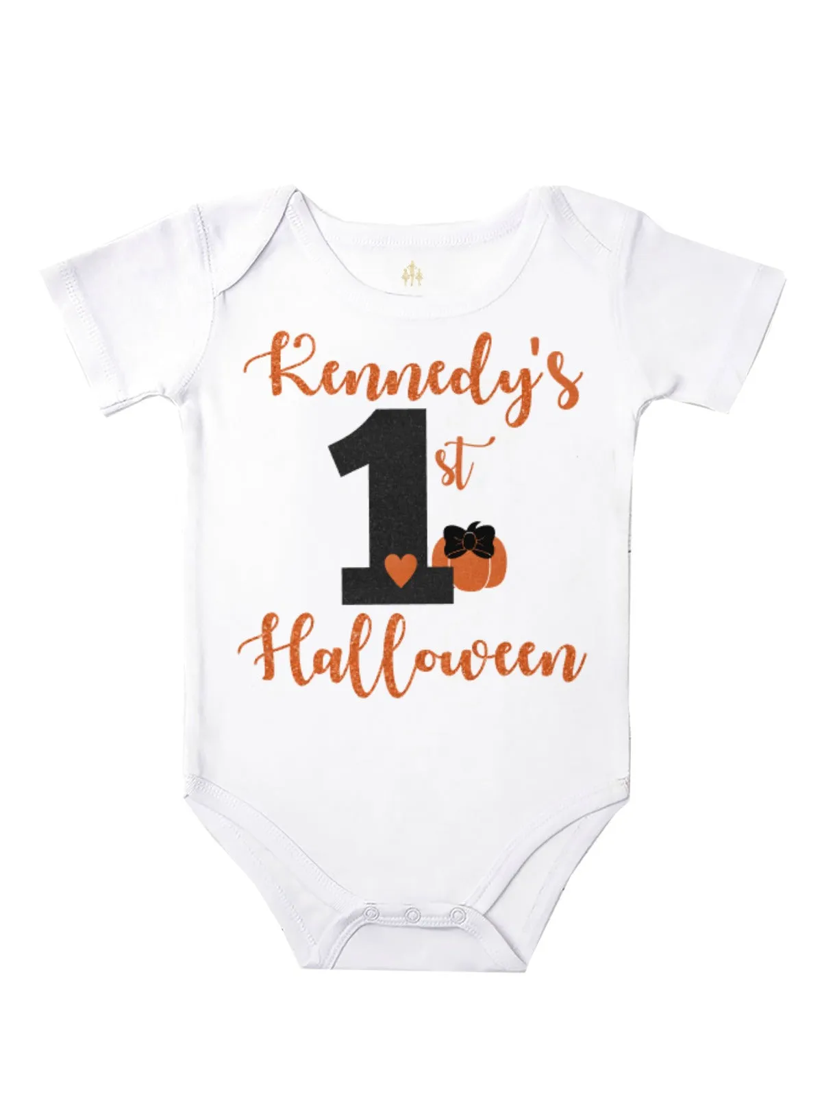 First Halloween Personalized Baby Girl Bodysuit