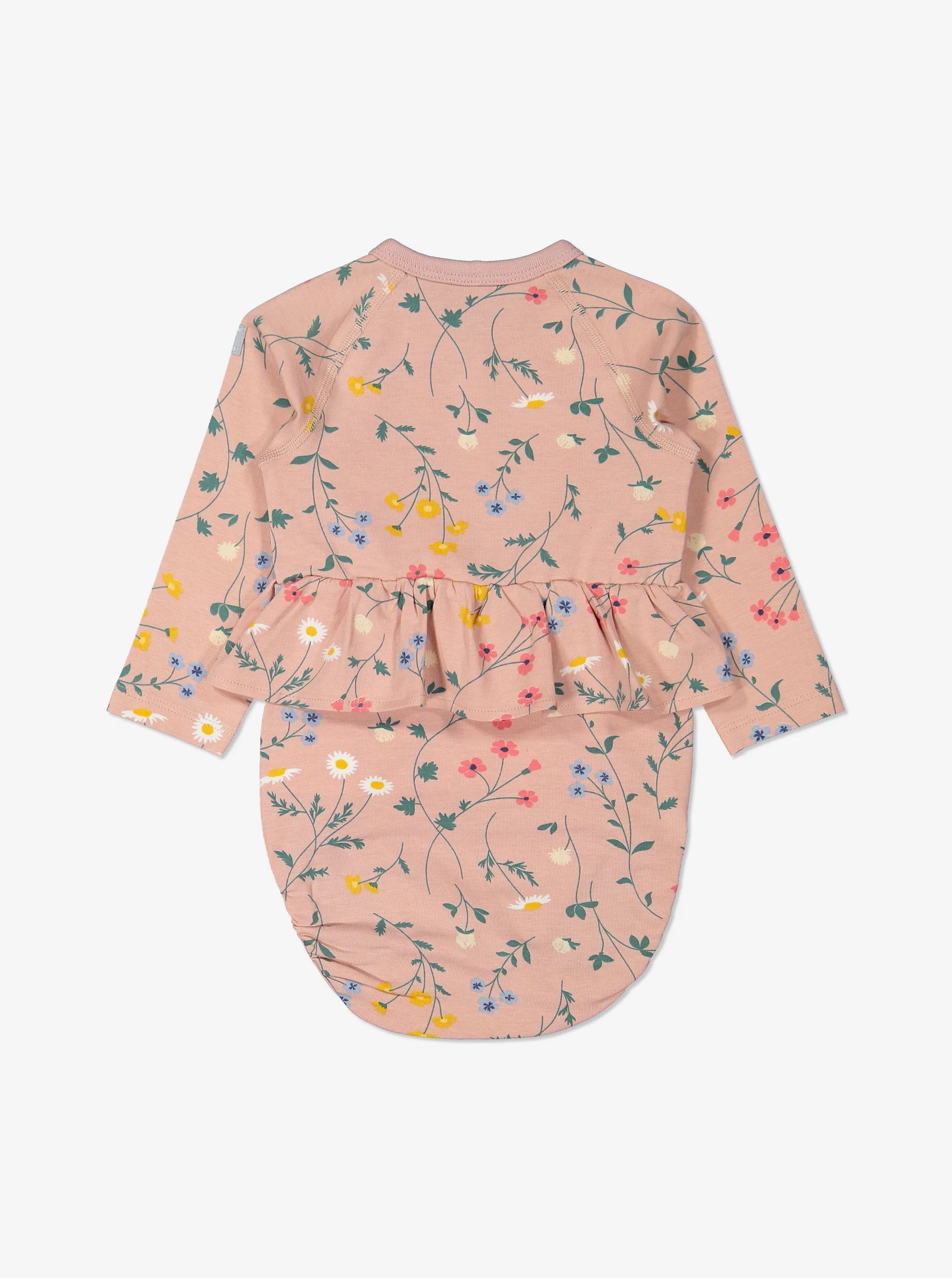 Floral Frilled Wraparound Babygrow