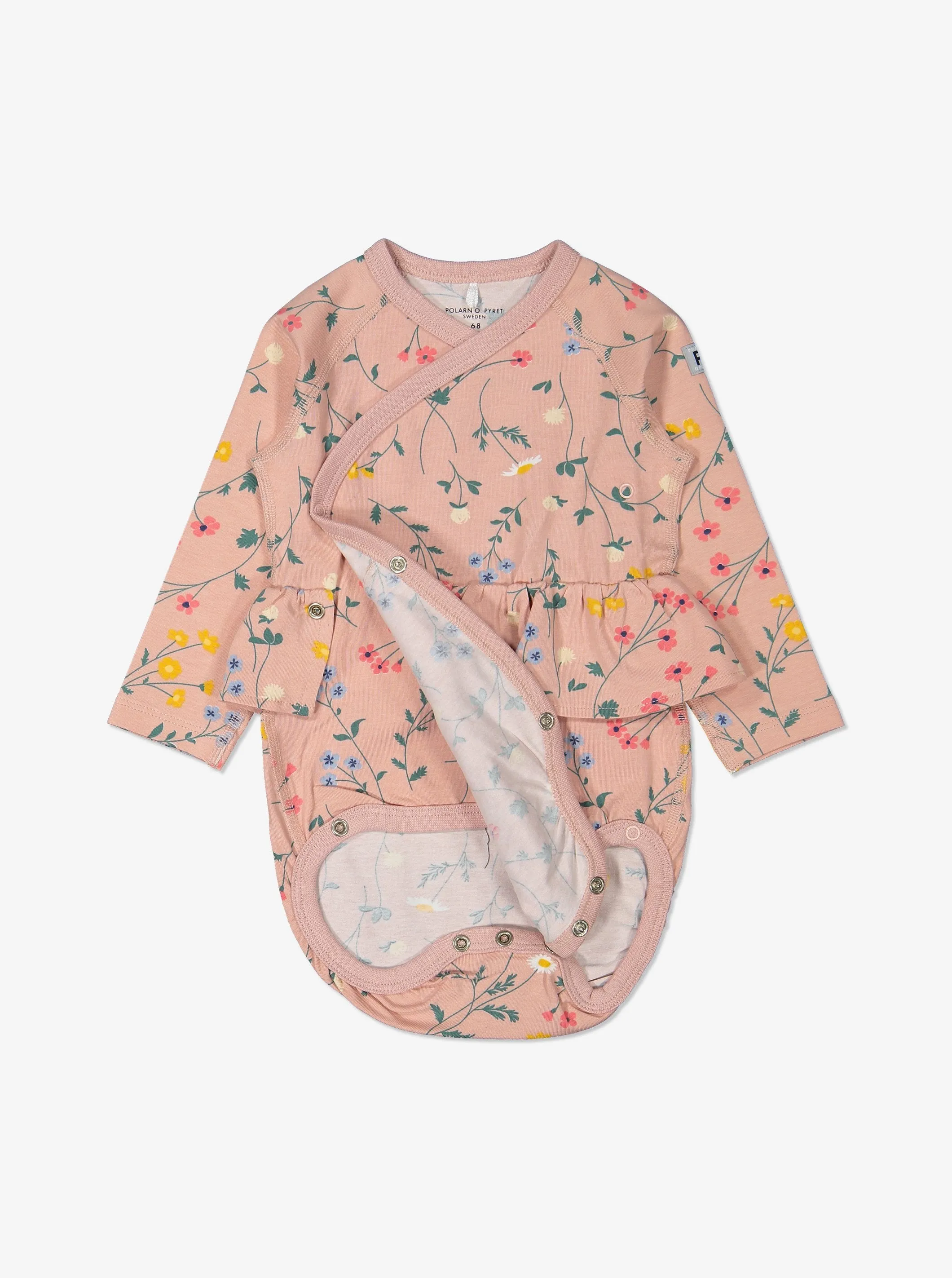 Floral Frilled Wraparound Babygrow