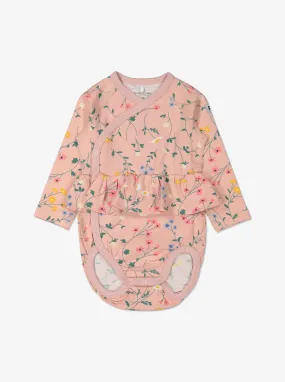 Floral Frilled Wraparound Babygrow