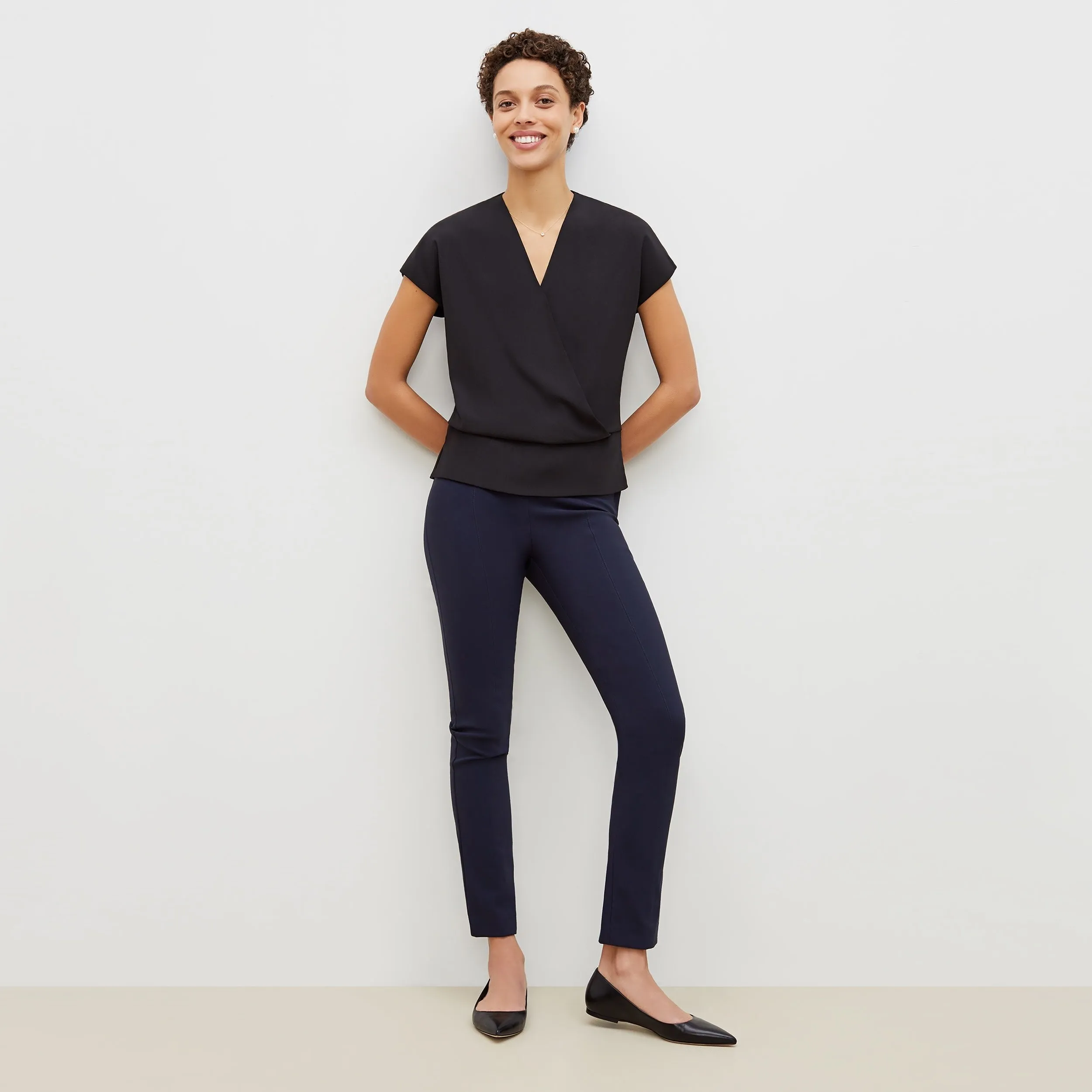 Foster Cigarette Pant - PowerStretch Plus :: Dark Navy