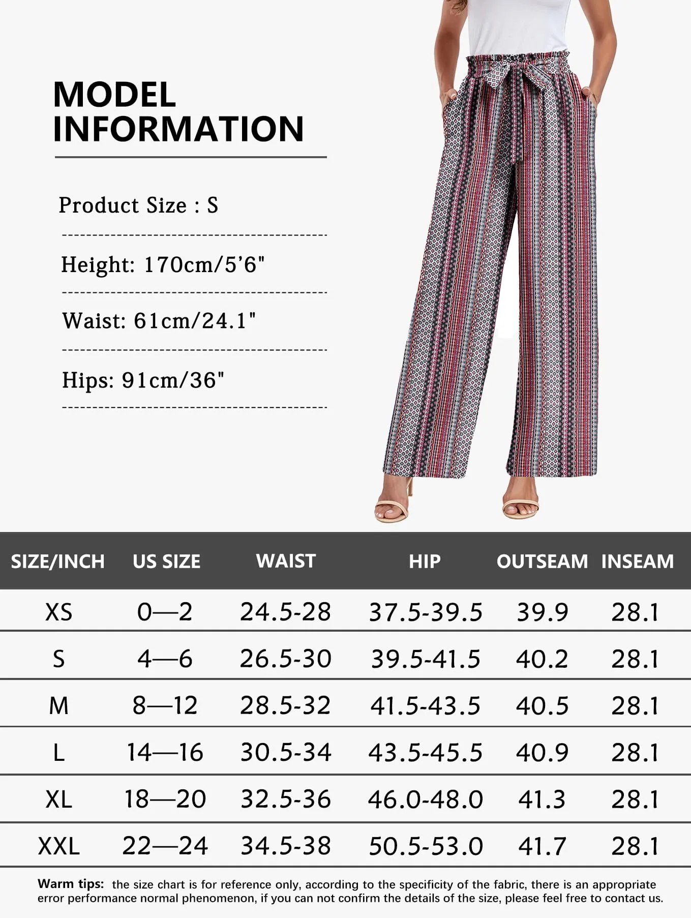 FREEOAK Wide Leg Casual Business Boho Hippie Pants Flowy Breathable Soft Pajama Bottom Trendy Outfits Beach Plus Size Office