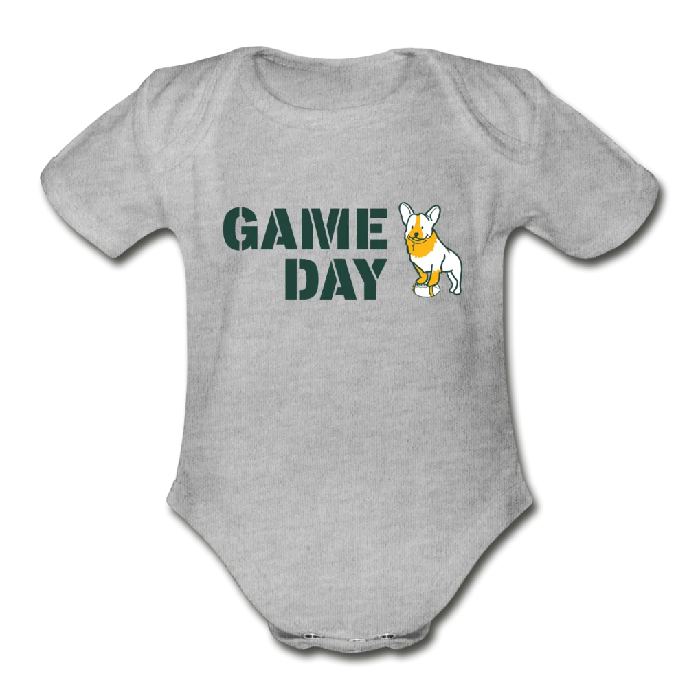 Game Day Dog Organic Short Sleeve Baby Bodysuit