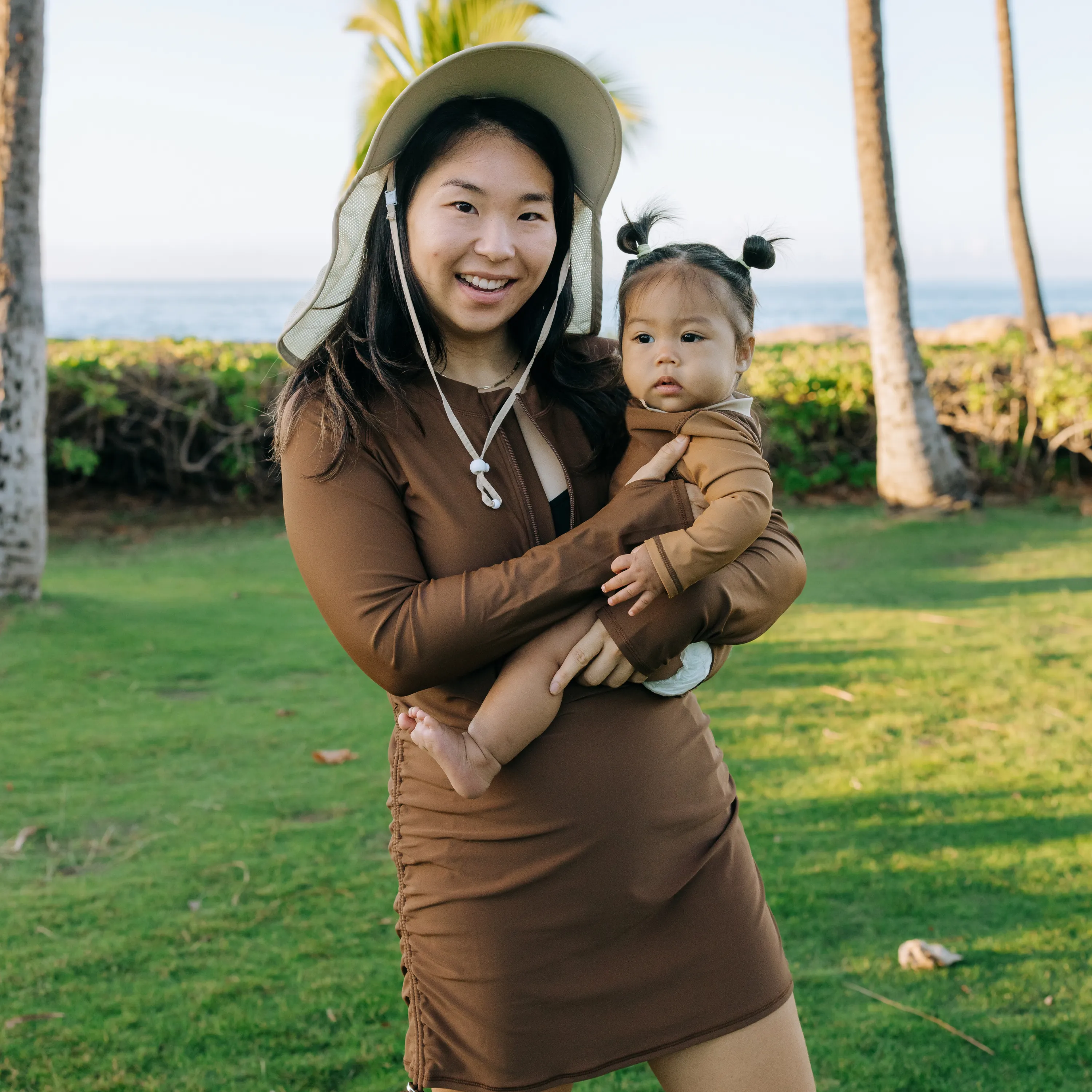 Girls Long Sleeve Surf Suit (One Piece Bodysuit) | "Canyon Haze"