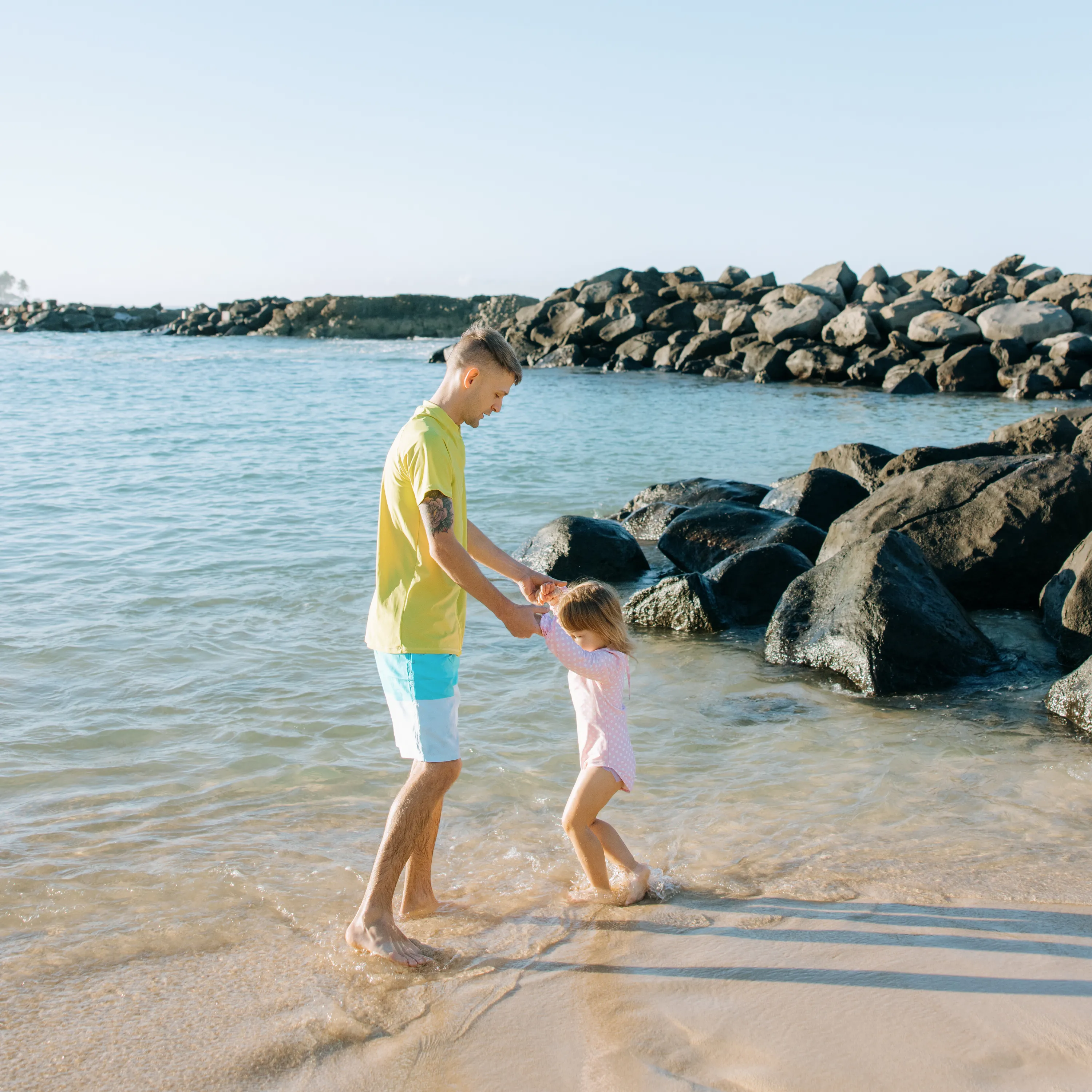 Girls Long Sleeve Surf Suit (One Piece Bodysuit) | "Pink Sassy Surfer"