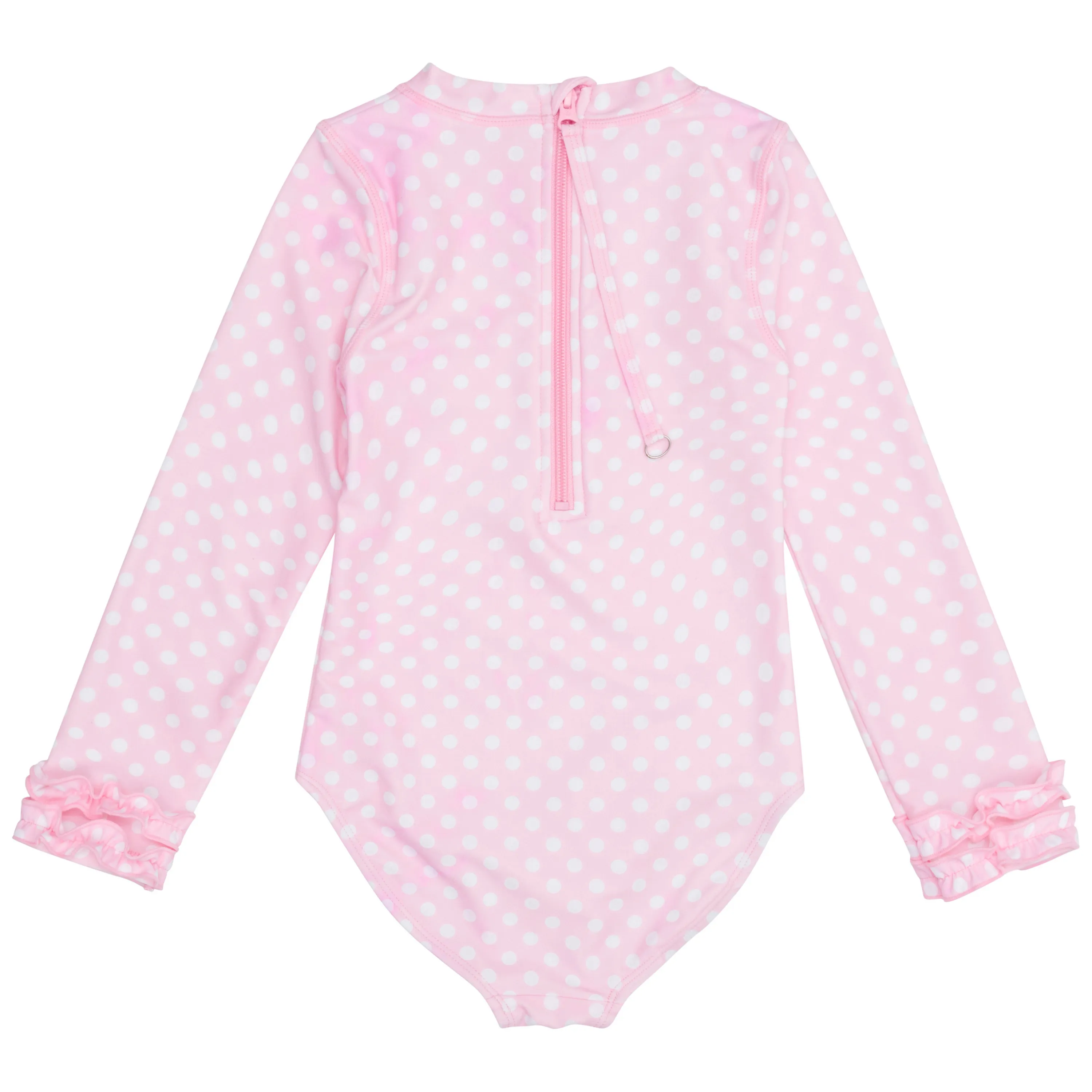 Girls Long Sleeve Surf Suit (One Piece Bodysuit) | "Pink Sassy Surfer"