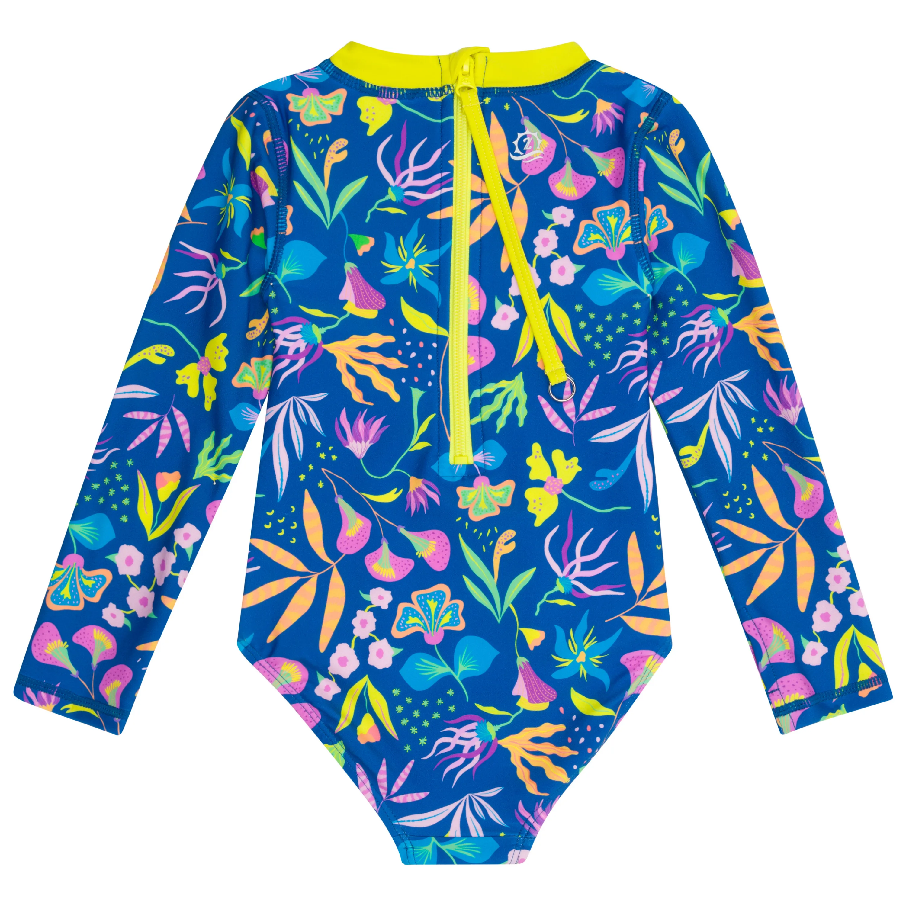 Girls Long Sleeve Surf Suit (One Piece Bodysuit) | "Tropadelic"