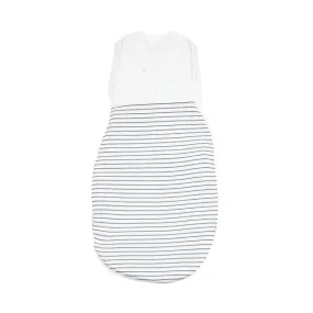 Grey Stripe Newborn Swaddle Bag