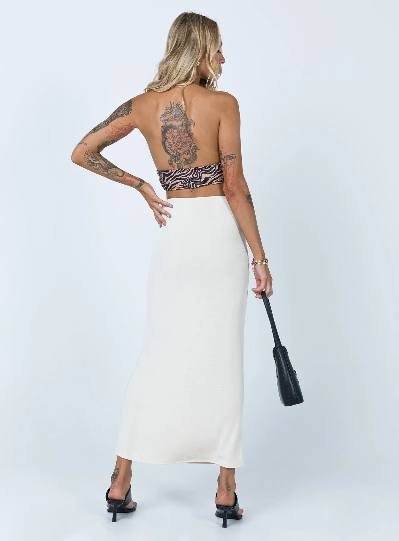 Harriette Maxi Skirt Beige