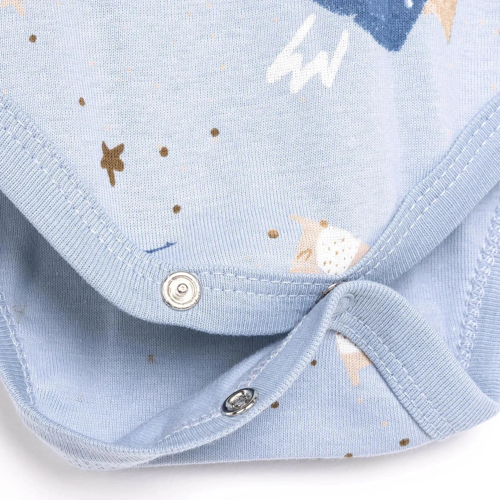 HelloBaby Baby Boy Long Sleeve Bodysuit - Blue