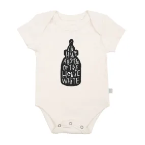 House White Organic Graphic Bodysuit