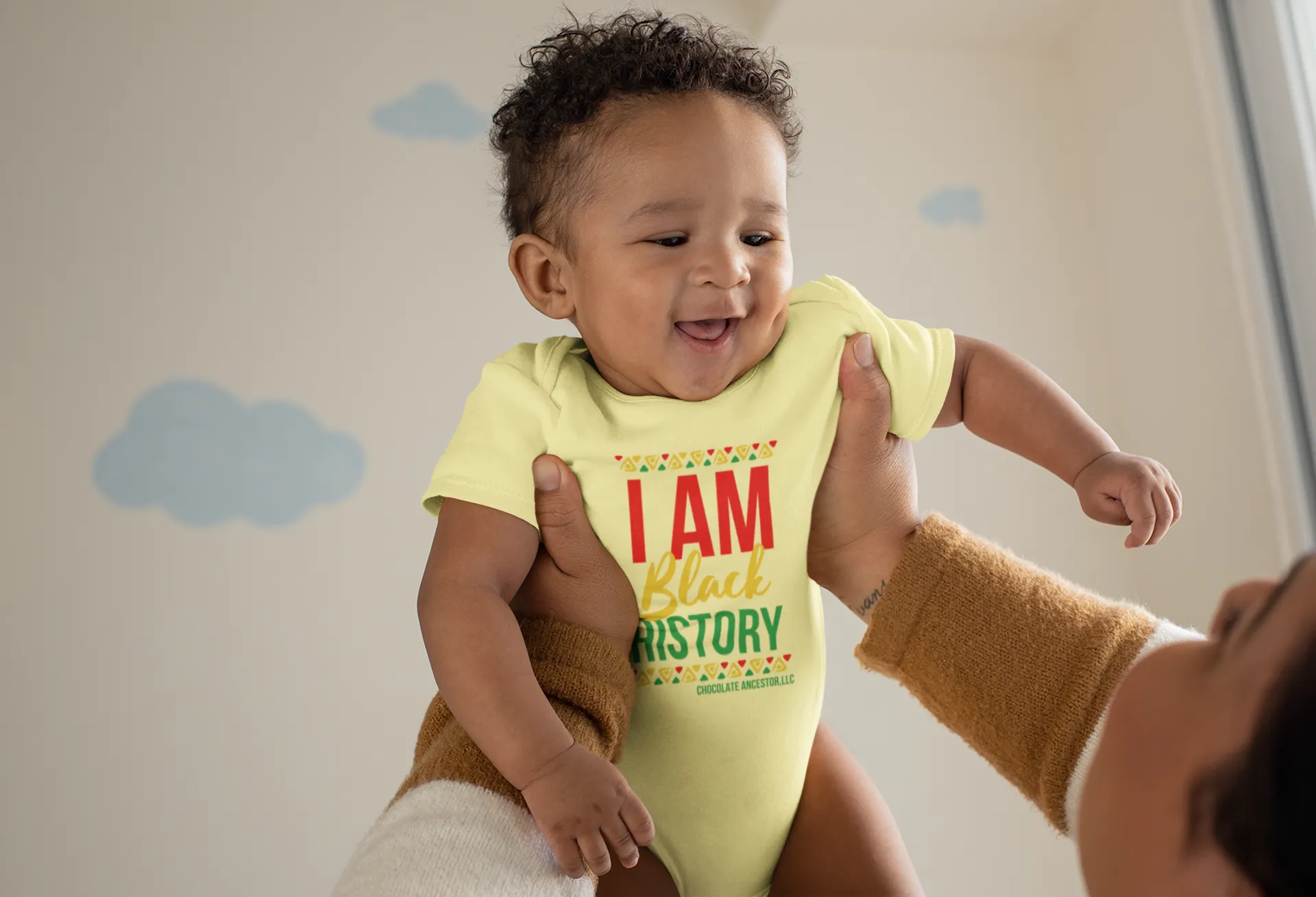 I Am Black History Organic Short Sleeve Baby Bodysuit