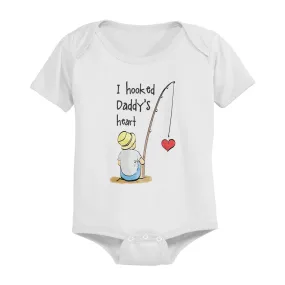 I Hooked Daddy's Heart Baby Bodysuit