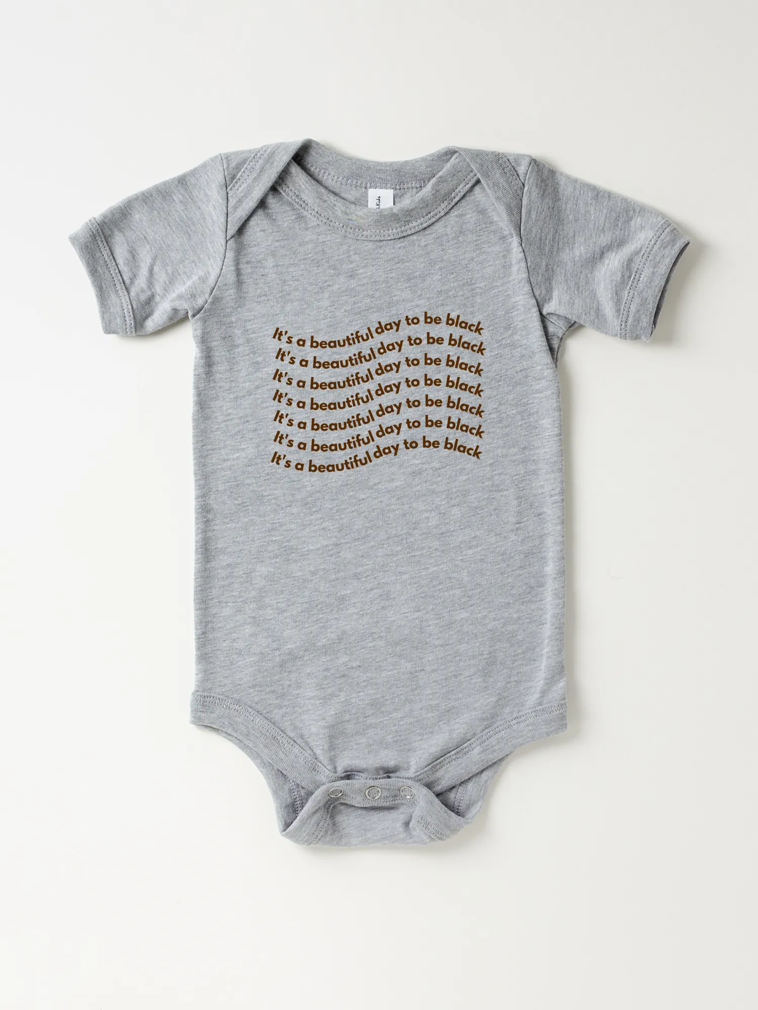 Infant It’s A Beautiful Day To Be Black Wavy - Bodysuit