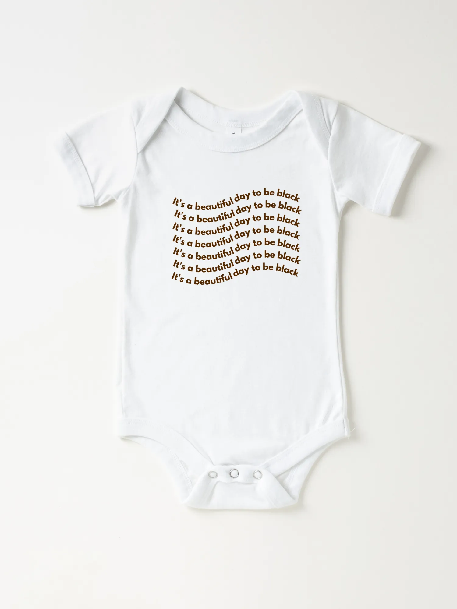 Infant It’s A Beautiful Day To Be Black Wavy - Bodysuit