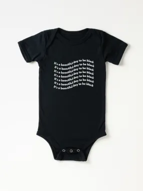 Infant It’s A Beautiful Day To Be Black Wavy - Bodysuit