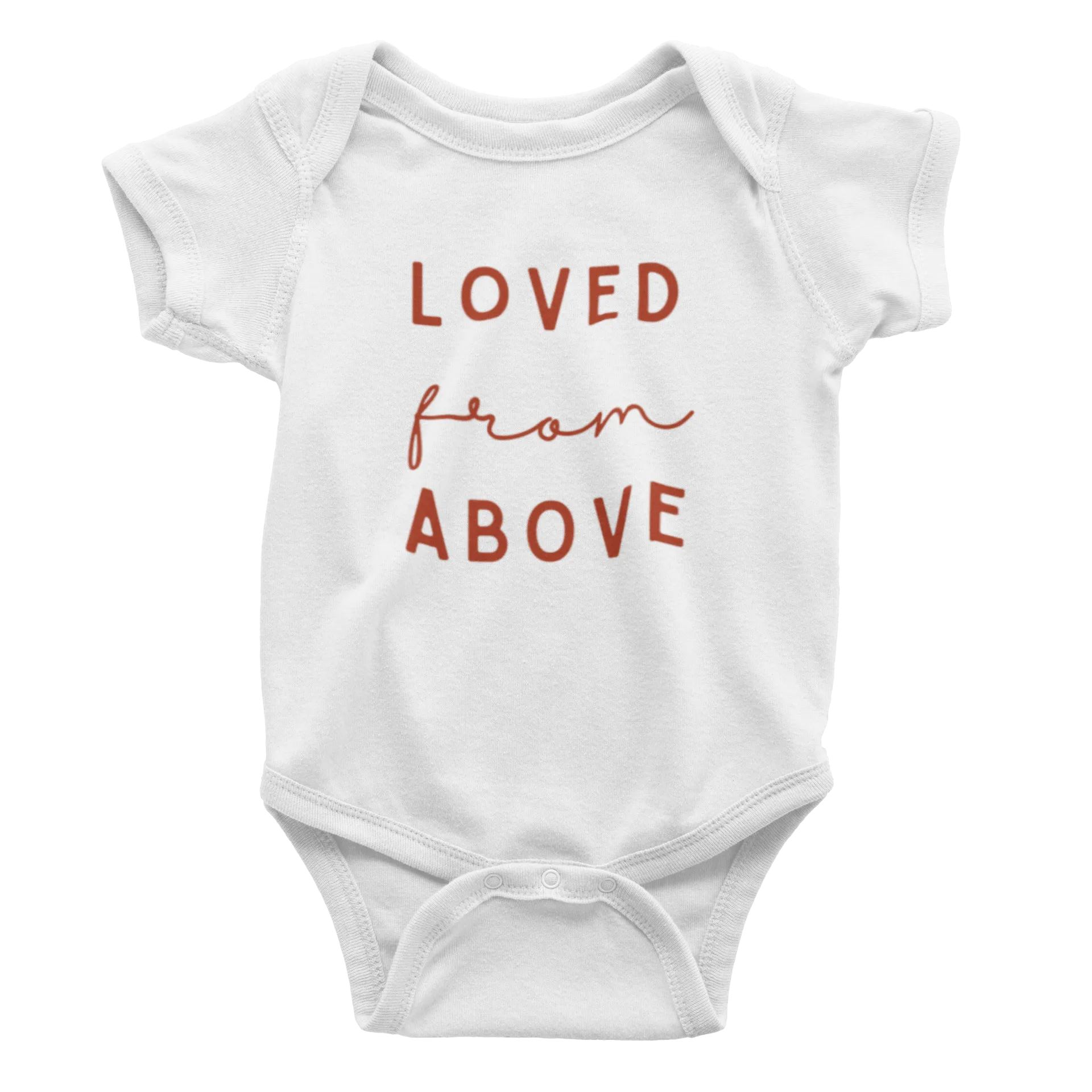 Infant Loved From Above - Black Bodysuit