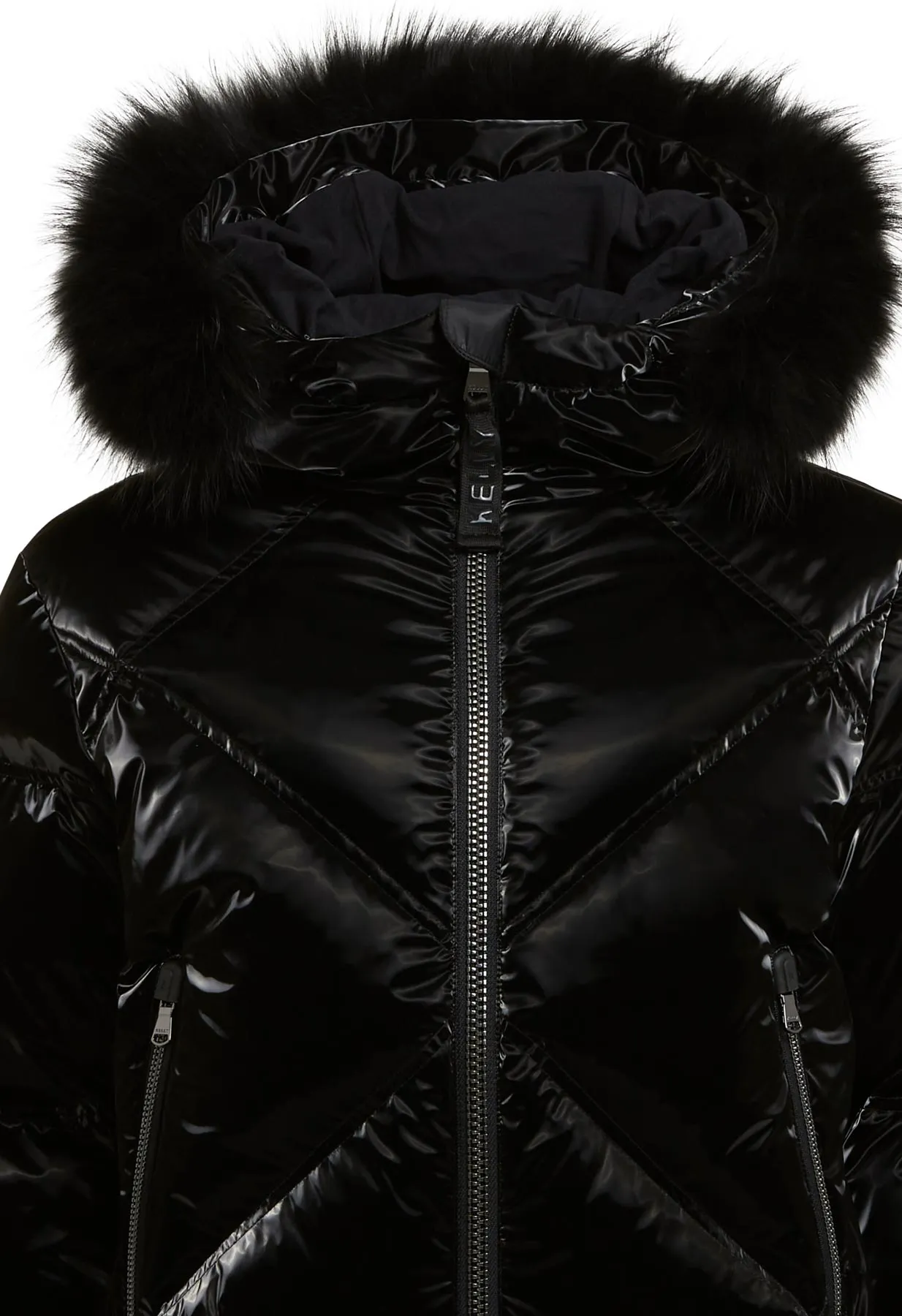 Kelly by Sissy Sydney Down Ski Jacket in Black with Fur