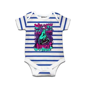 Kidswear By Ruse Skate Wild Printed Striped infant Romper For Baby