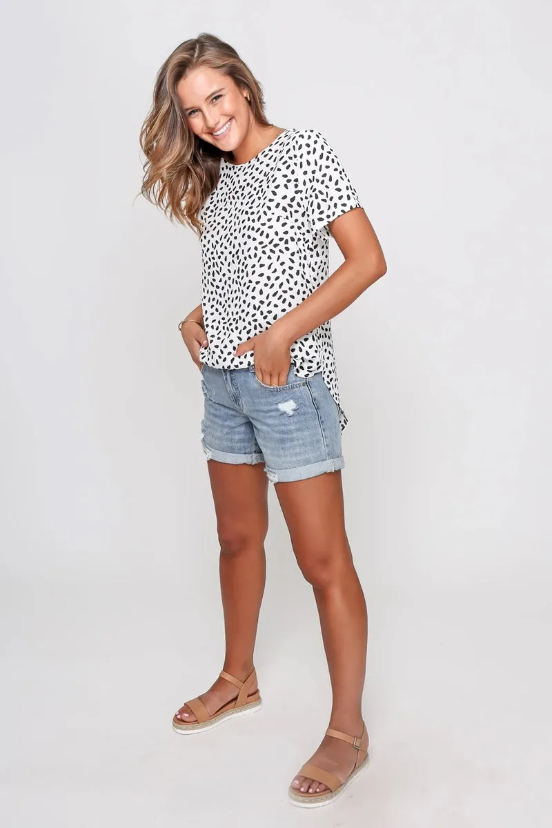 Leoni - Piper Top = White Leopard