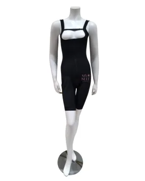 Leonisa Black Sculpting Body and Thigh Shaper Bodysuit with Legs