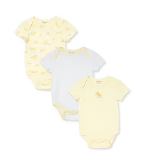 Little Ducks 3-pack Bodysuit Yellow Multi