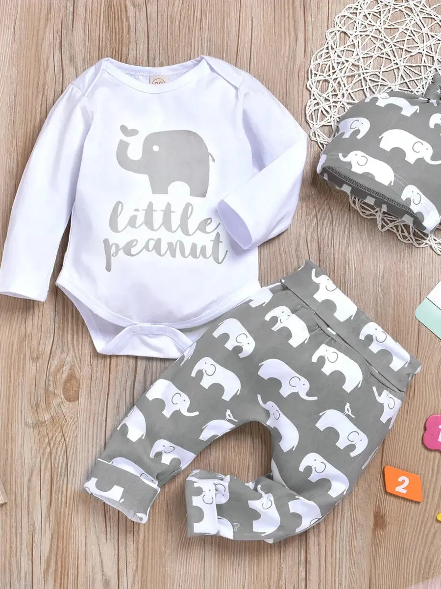 Little Peanut Pants Set and Hat