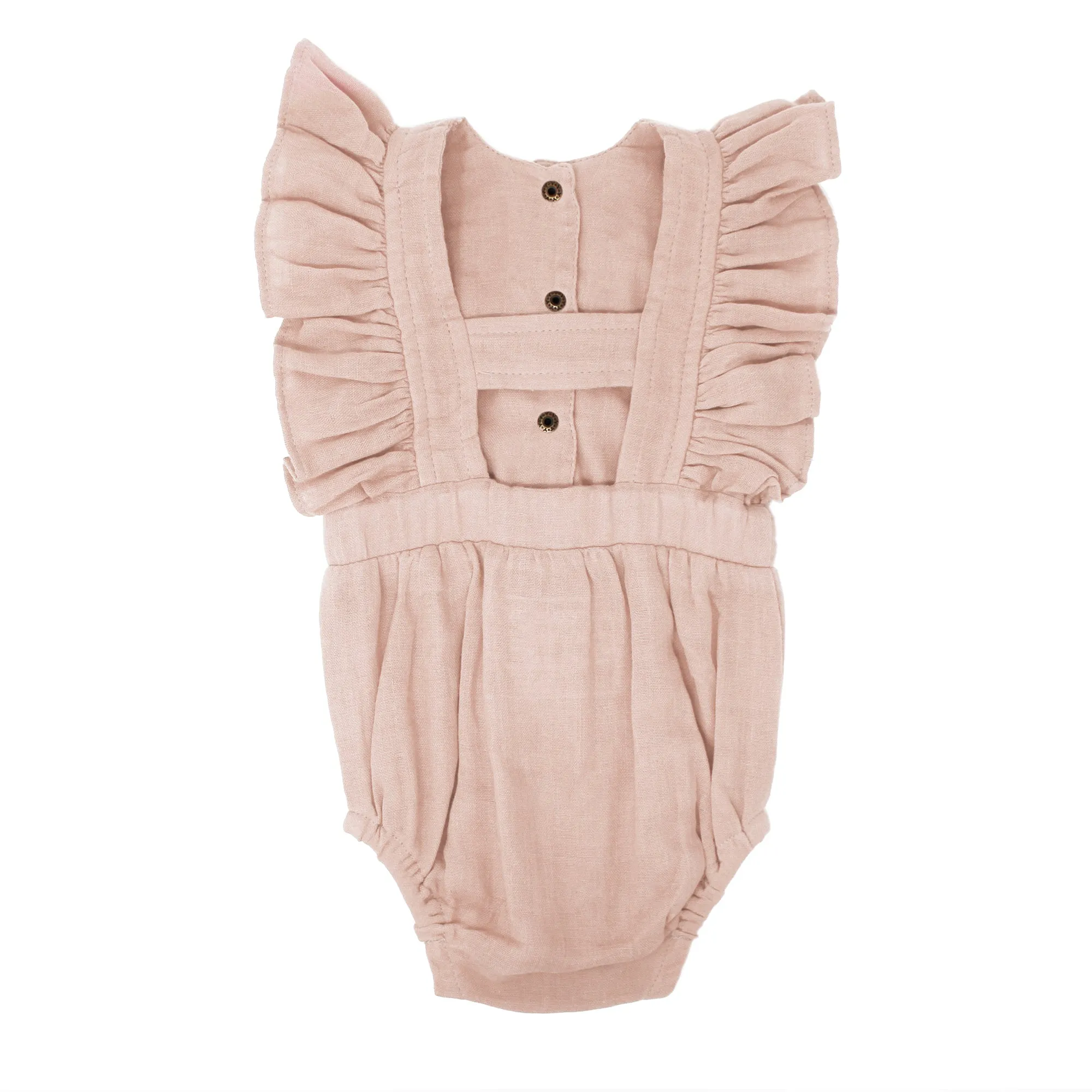 L'ovedbaby Organic Muslin Ruffle Bodysuit