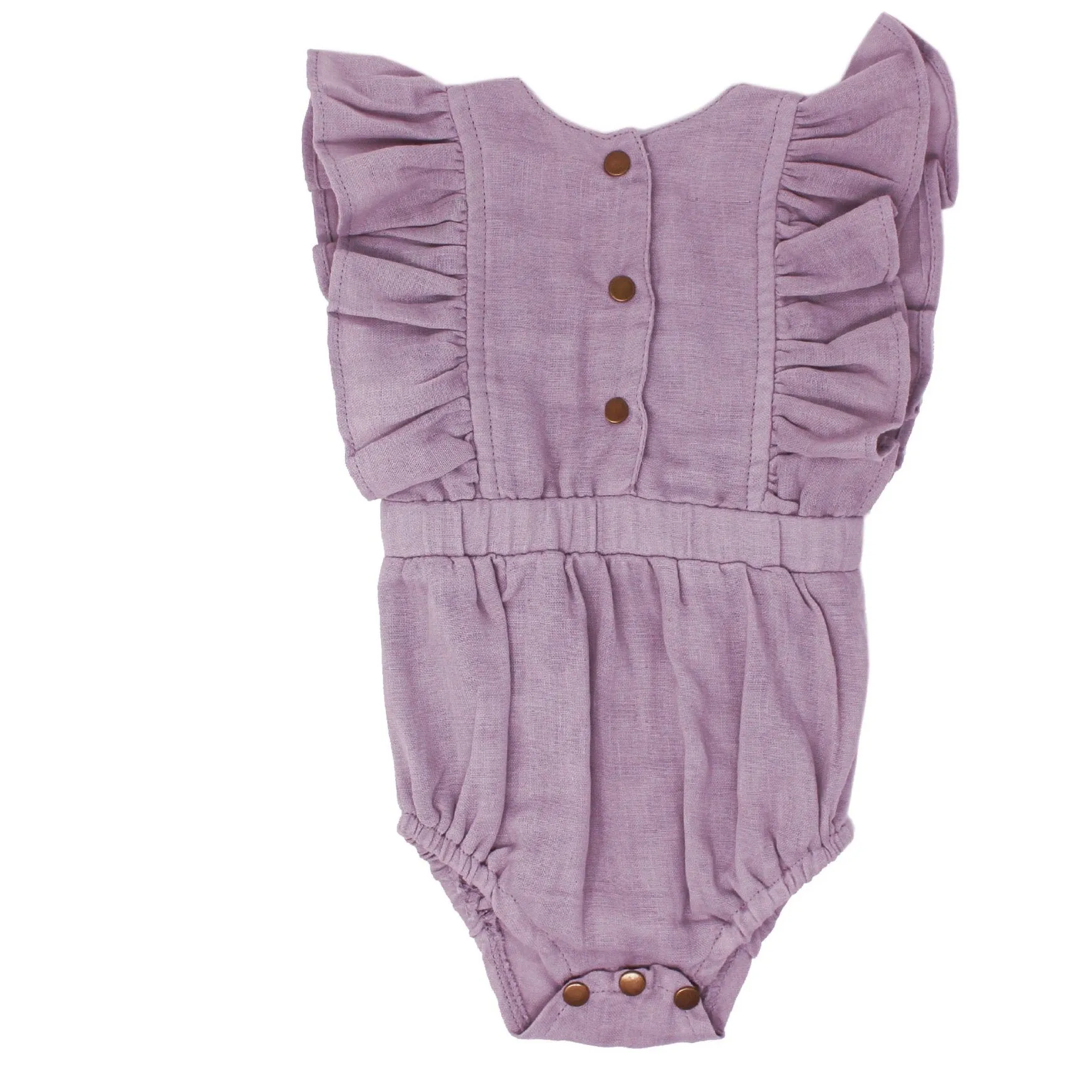 L'ovedbaby Organic Muslin Ruffle Bodysuit