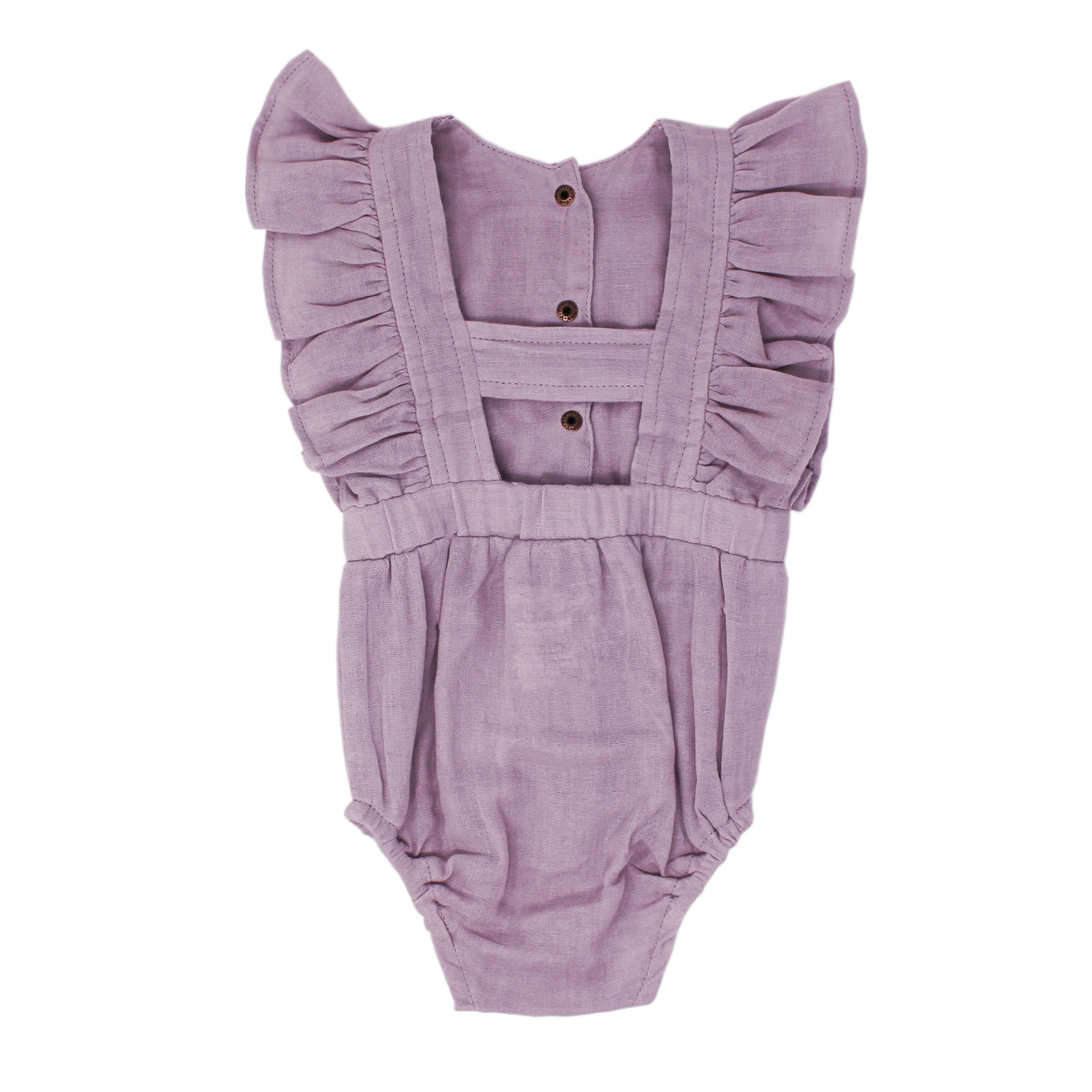 L'ovedbaby Organic Muslin Ruffle Bodysuit