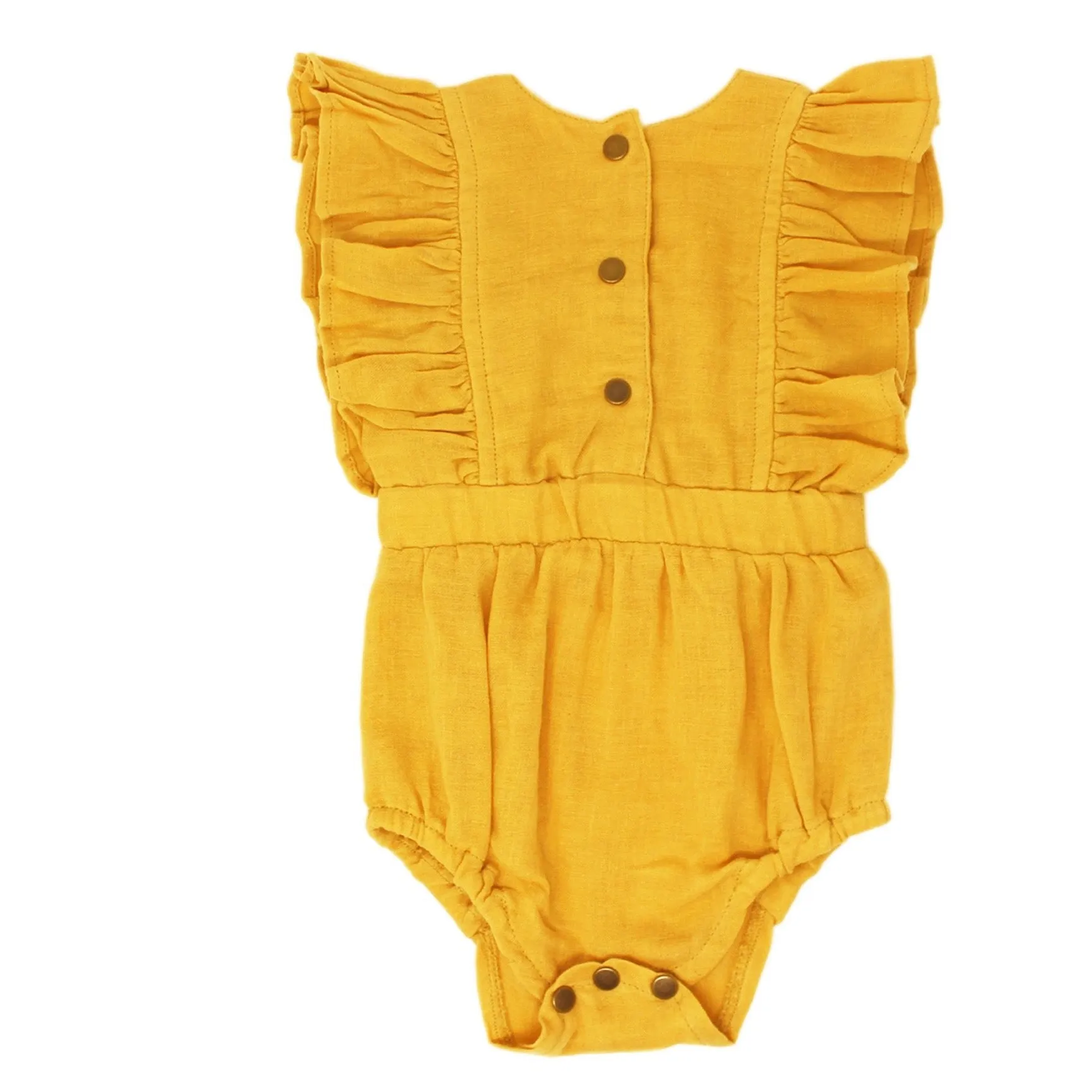 L'ovedbaby Organic Muslin Ruffle Bodysuit