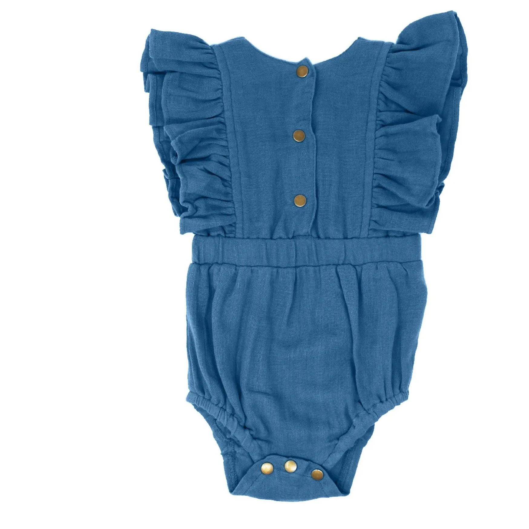 L'ovedbaby Organic Muslin Ruffle Bodysuit