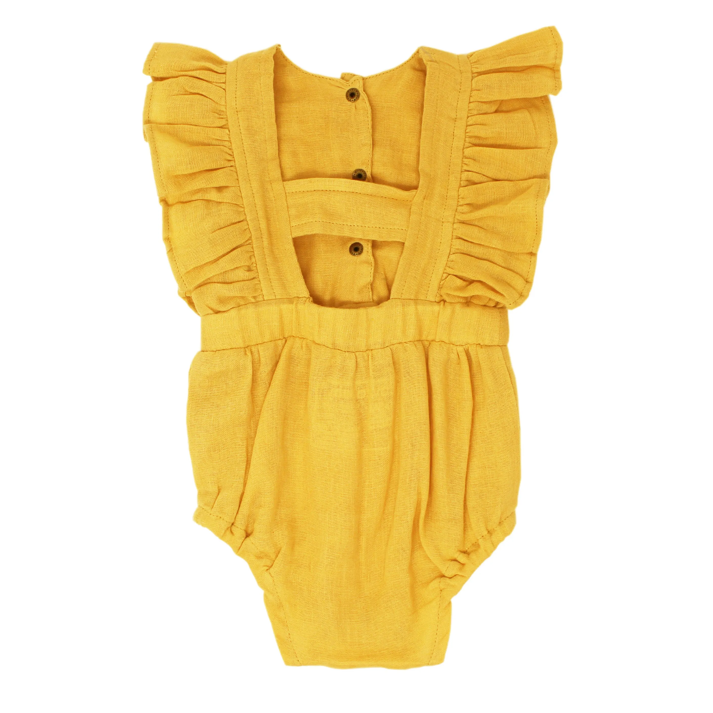 L'ovedbaby Organic Muslin Ruffle Bodysuit