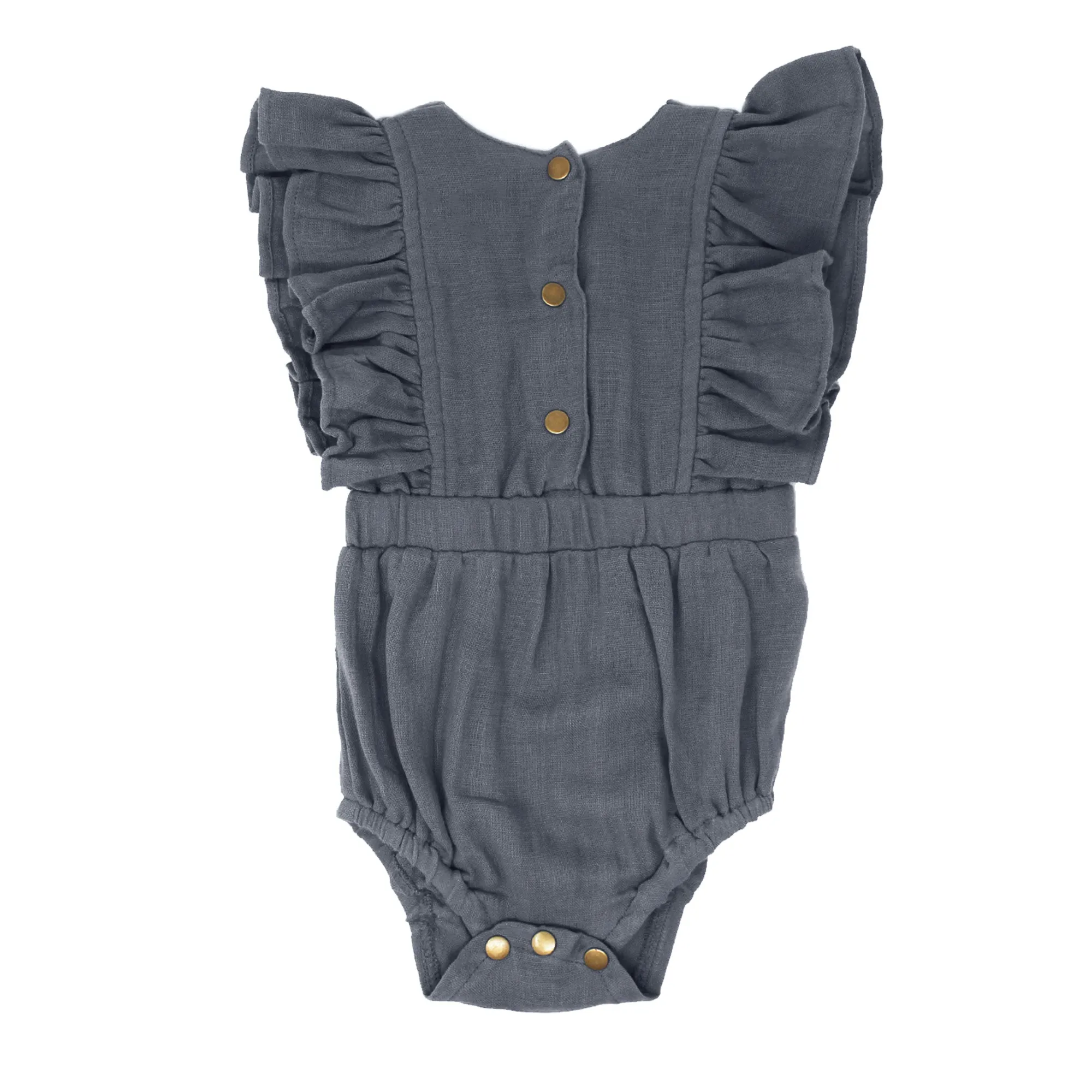 L'ovedbaby Organic Muslin Ruffle Bodysuit