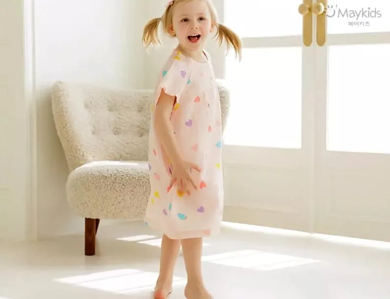 Maykids Colorful Heart Dress PJ