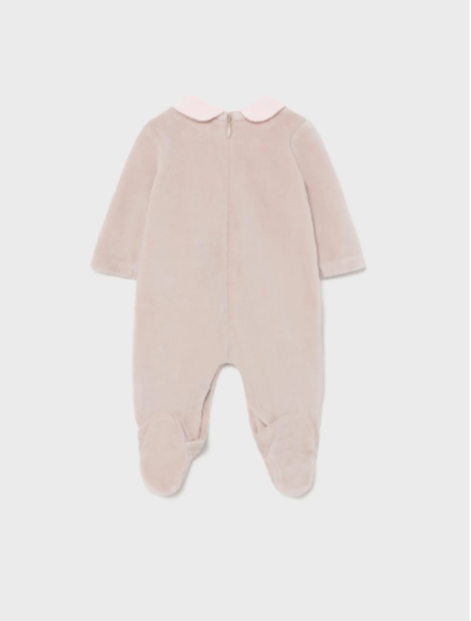 Mayoral Baby Girl Velvet Bow Pajamas In Gift Box