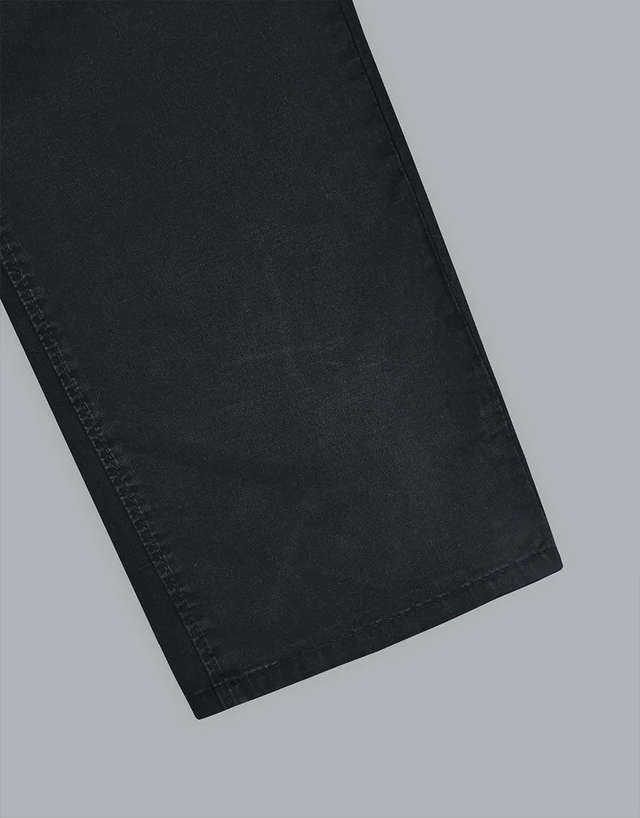 Men's Regular Fit Cotton Pant - Black