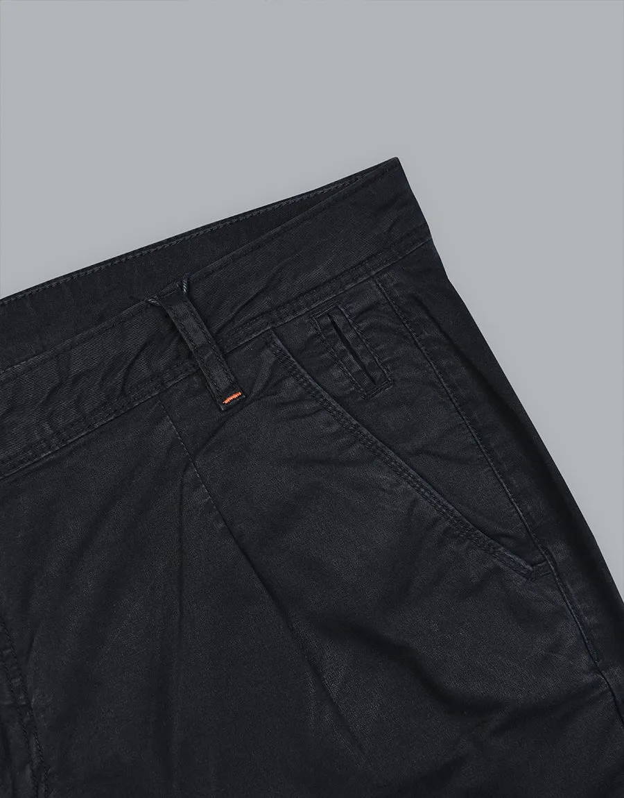 Men's Regular Fit Cotton Pant - Black