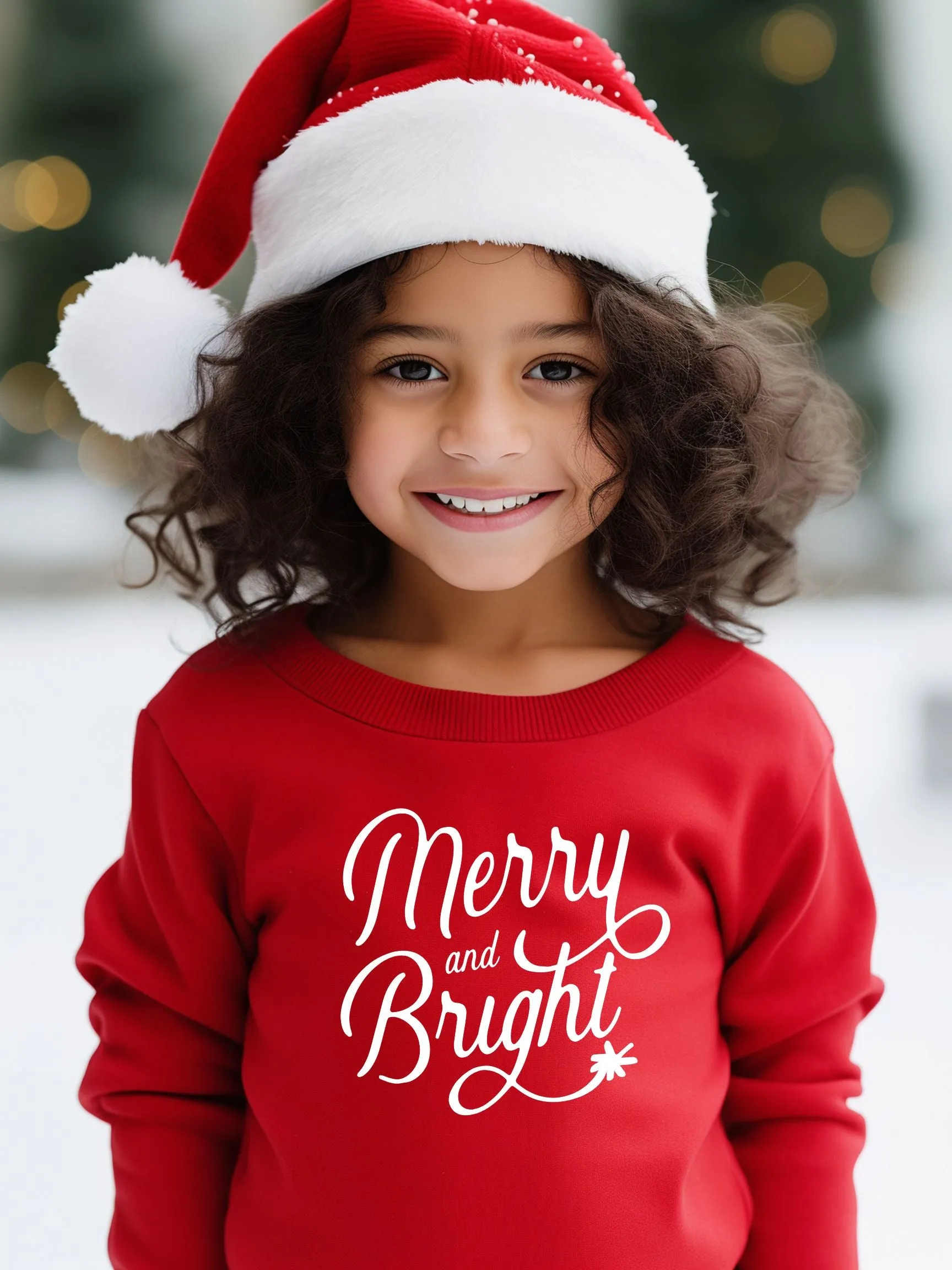 Merry and Bright Sweatshirt Kids