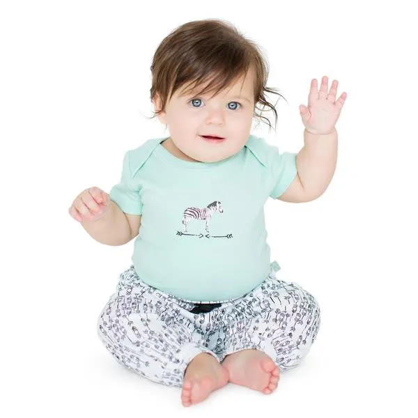 Miami Zoo Lap Bodysuit in Pastel Turquoise