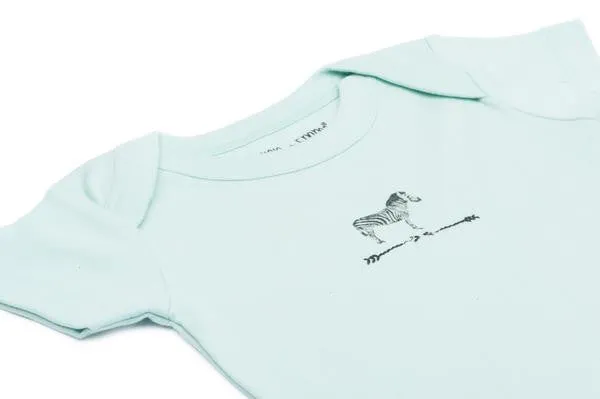 Miami Zoo Lap Bodysuit in Pastel Turquoise