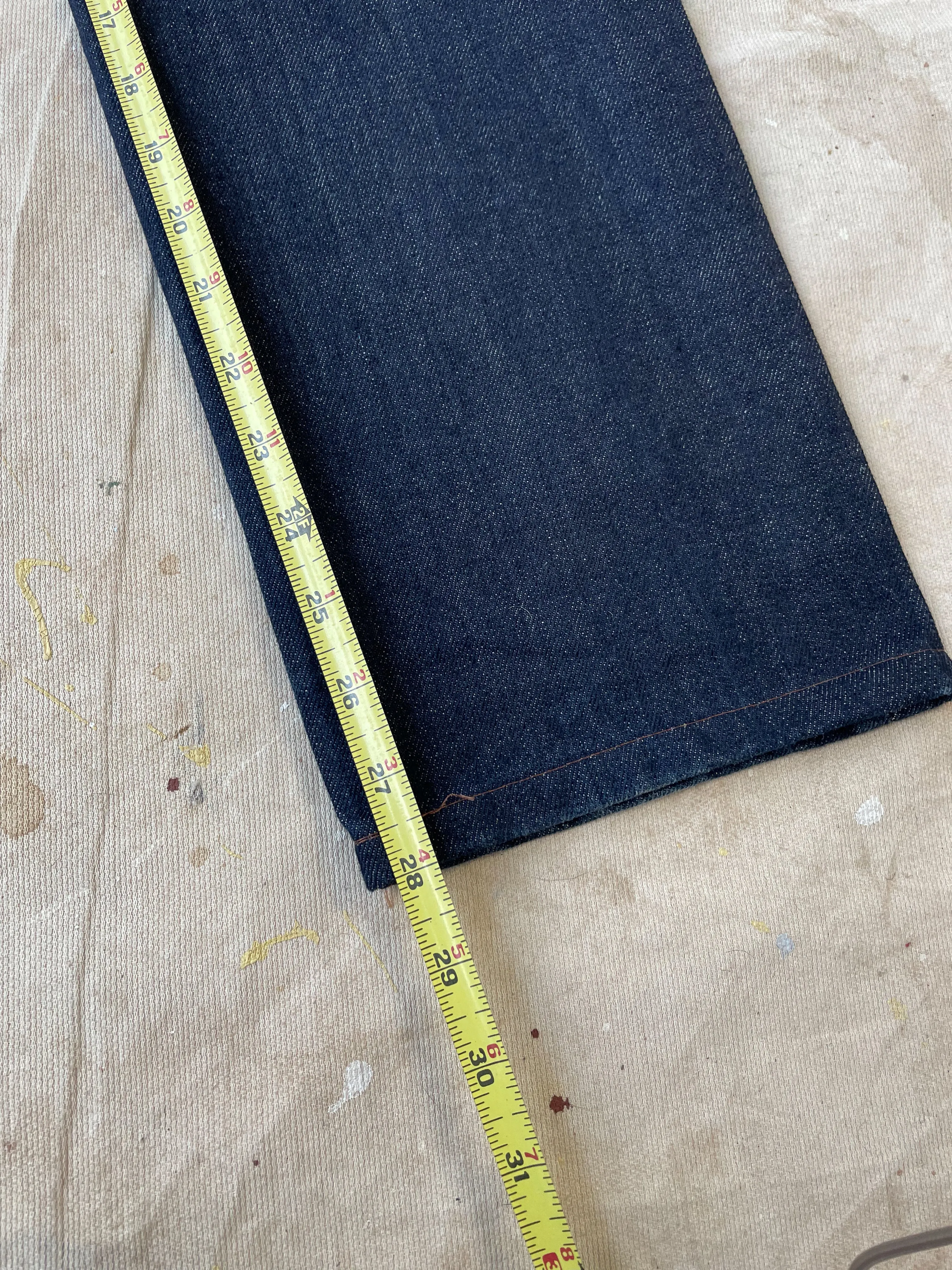 MID-RISE 14.5OZ SELVEDGE DENIM—DARK WASH [30X28]