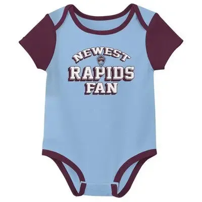 MLS Colorado Rapids Infant Girls' 3pk Bodysuit - 3-6M