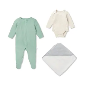 MORI Ribbed Soak   Sleep Set - Mint